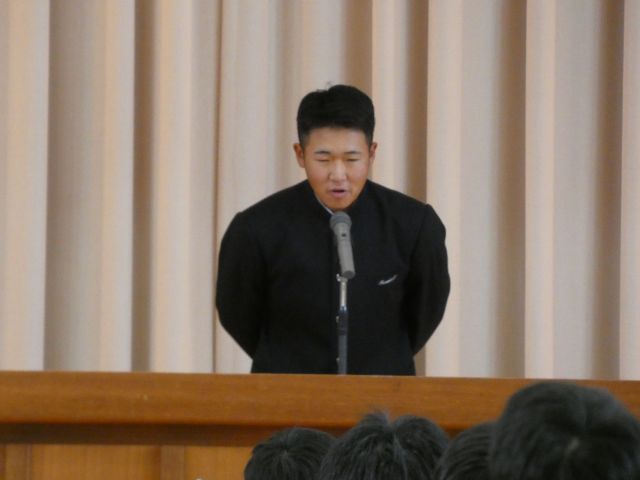 生徒会役員任命式２